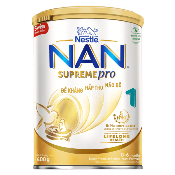 Sữa Nan Supreme Pro 1 Lon 400g Cho Trẻ 0-6 Tháng